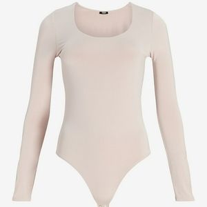 Silky Scoop Neck Thong Bodysuit